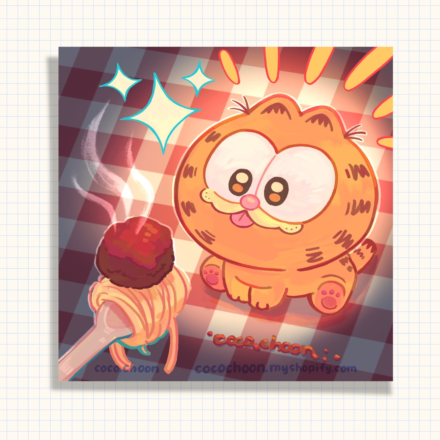 Baby Garf bite Print