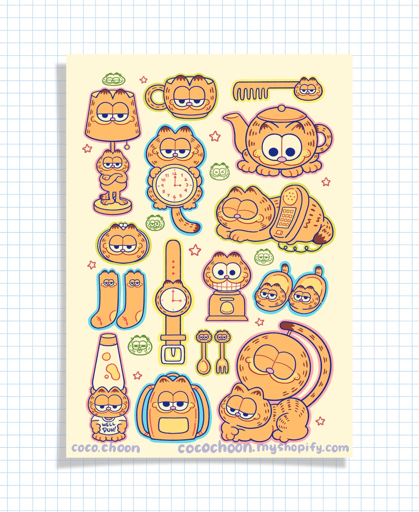 Garf Items Print