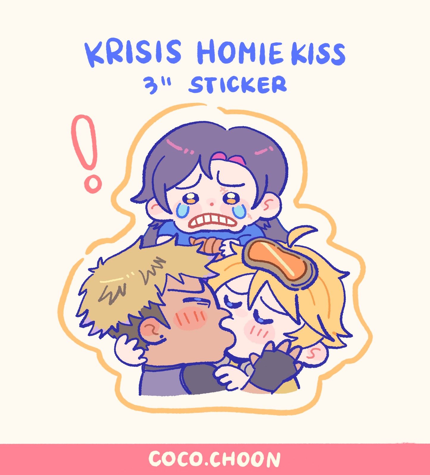 NIJI: Krisis Homie Kiss sticker