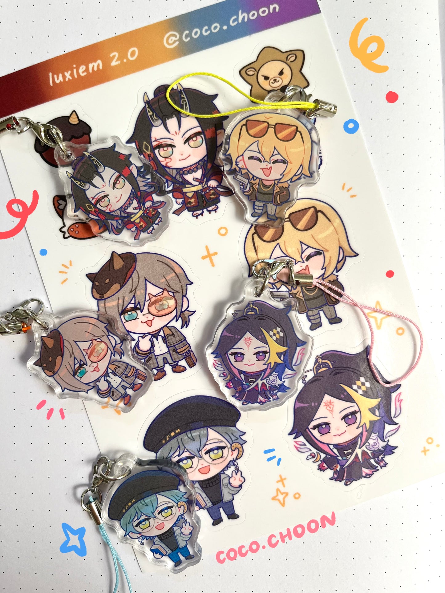 NIJI: Luxiem phone charms