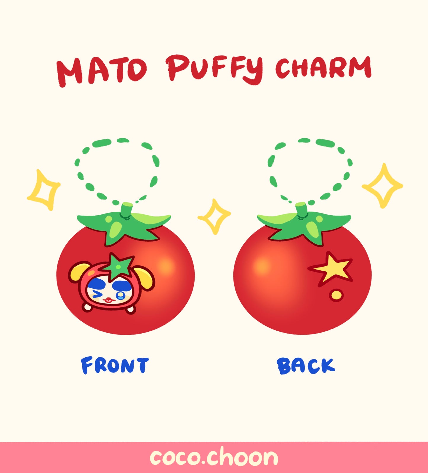 Mato in Tomato puffy charm