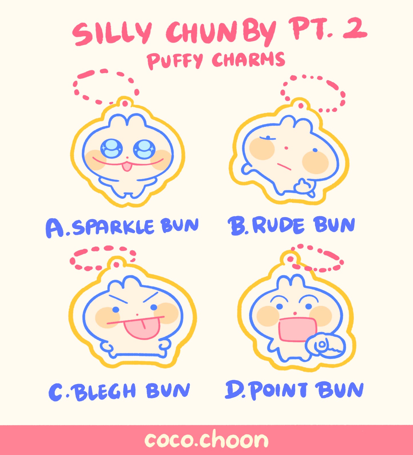 Silly Chunby Pt. 2 puffy charms