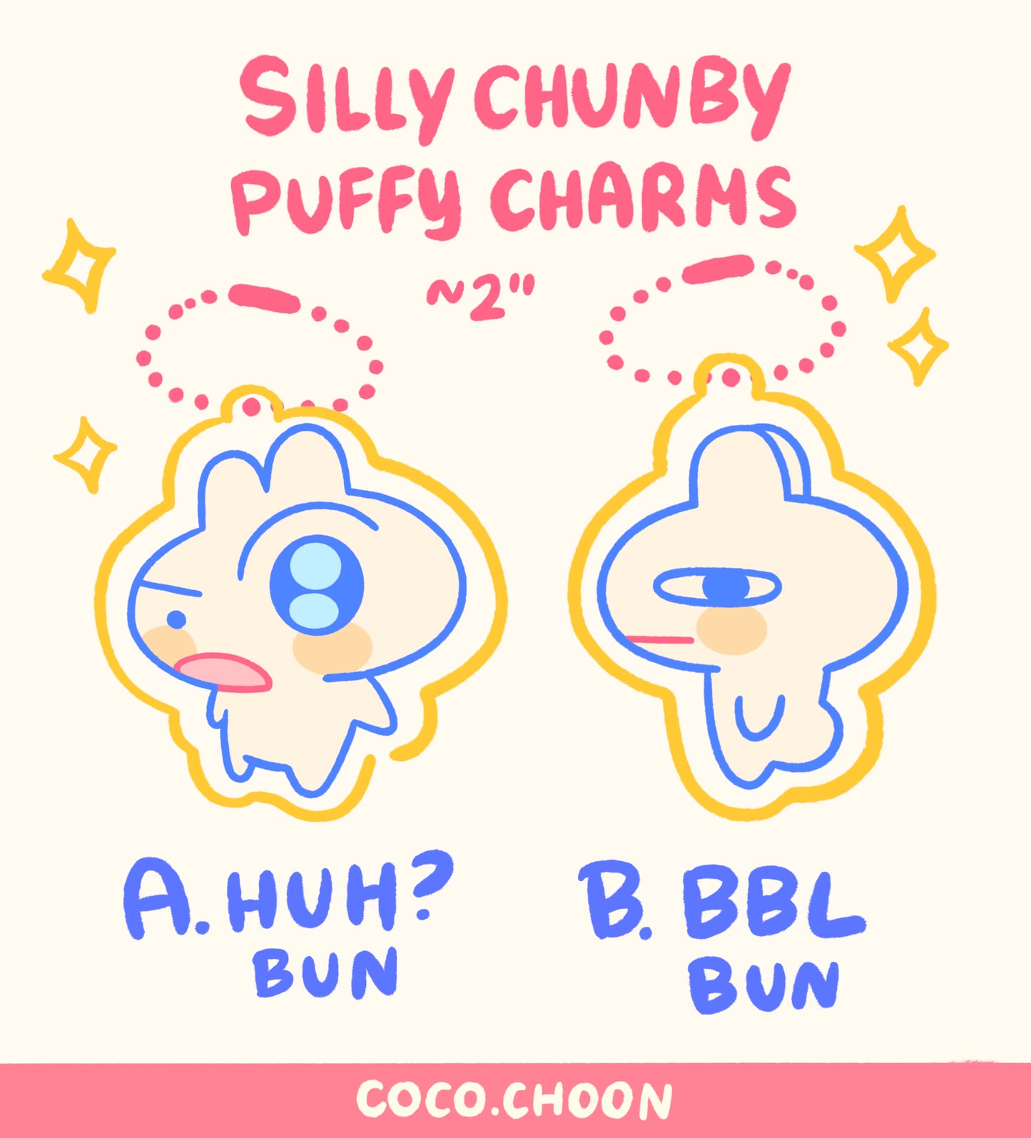 Silly Chunby Puffy charms
