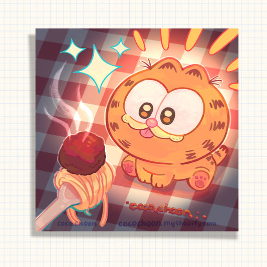 Baby Garf bite Print