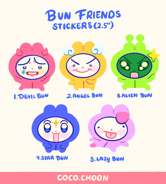 Bun Friends stickers