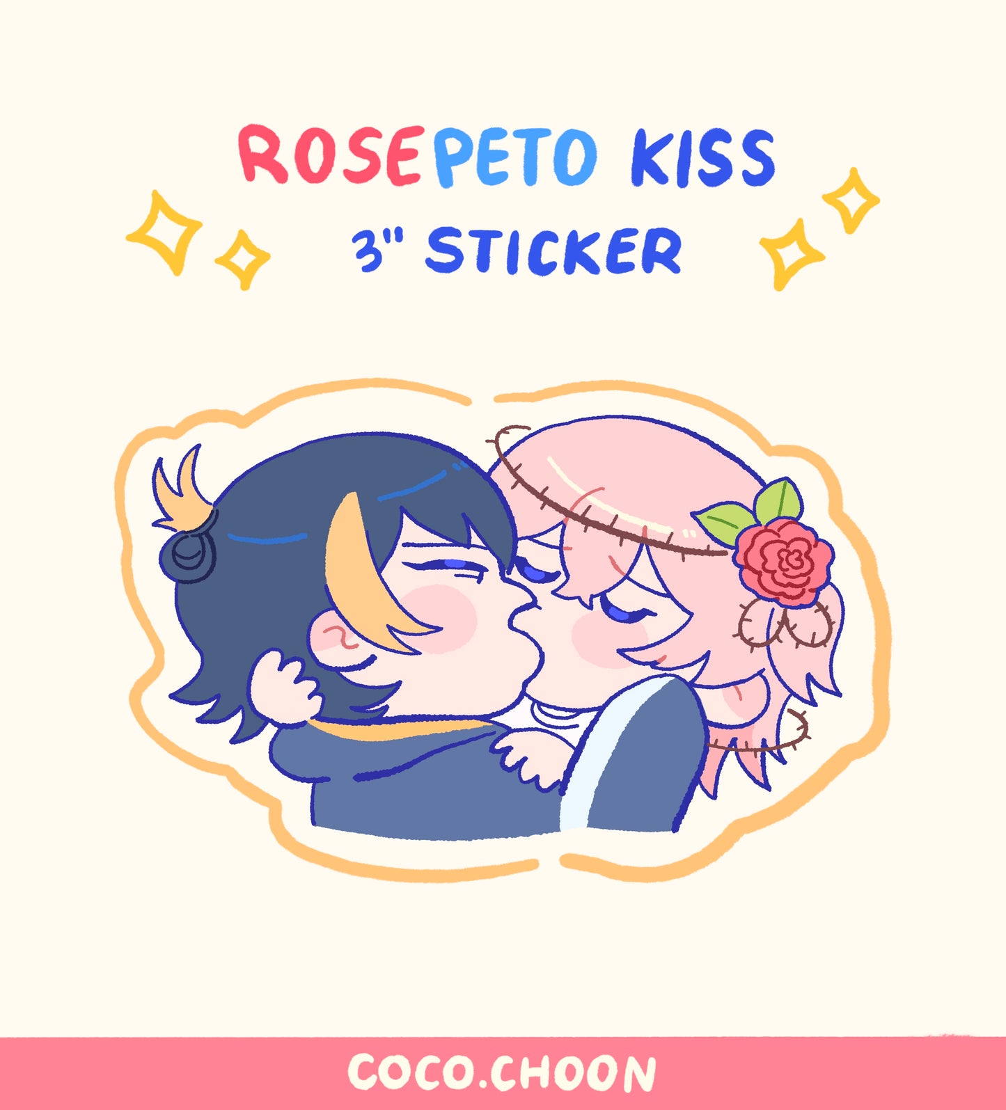 NIJI: Rosepeto kiss sticker