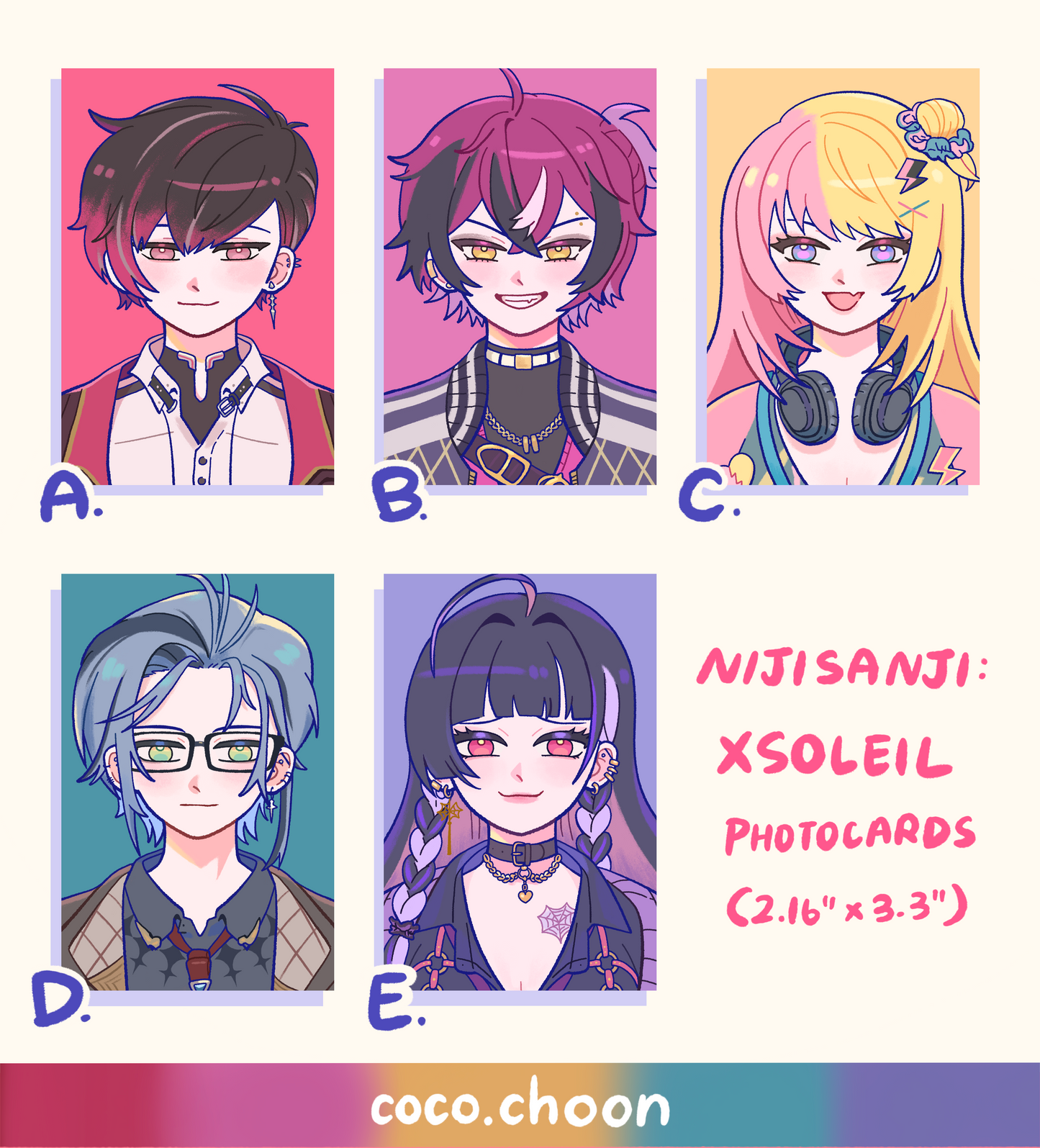 NIJI: XSoleil photocards